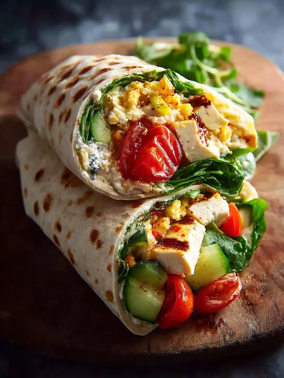 Vegetarian Hummus Wraps: 10-Minute Healthy Delight - Vegetarian Hummus Wraps - main visual representation