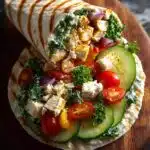 Vegetarian Hummus Wraps