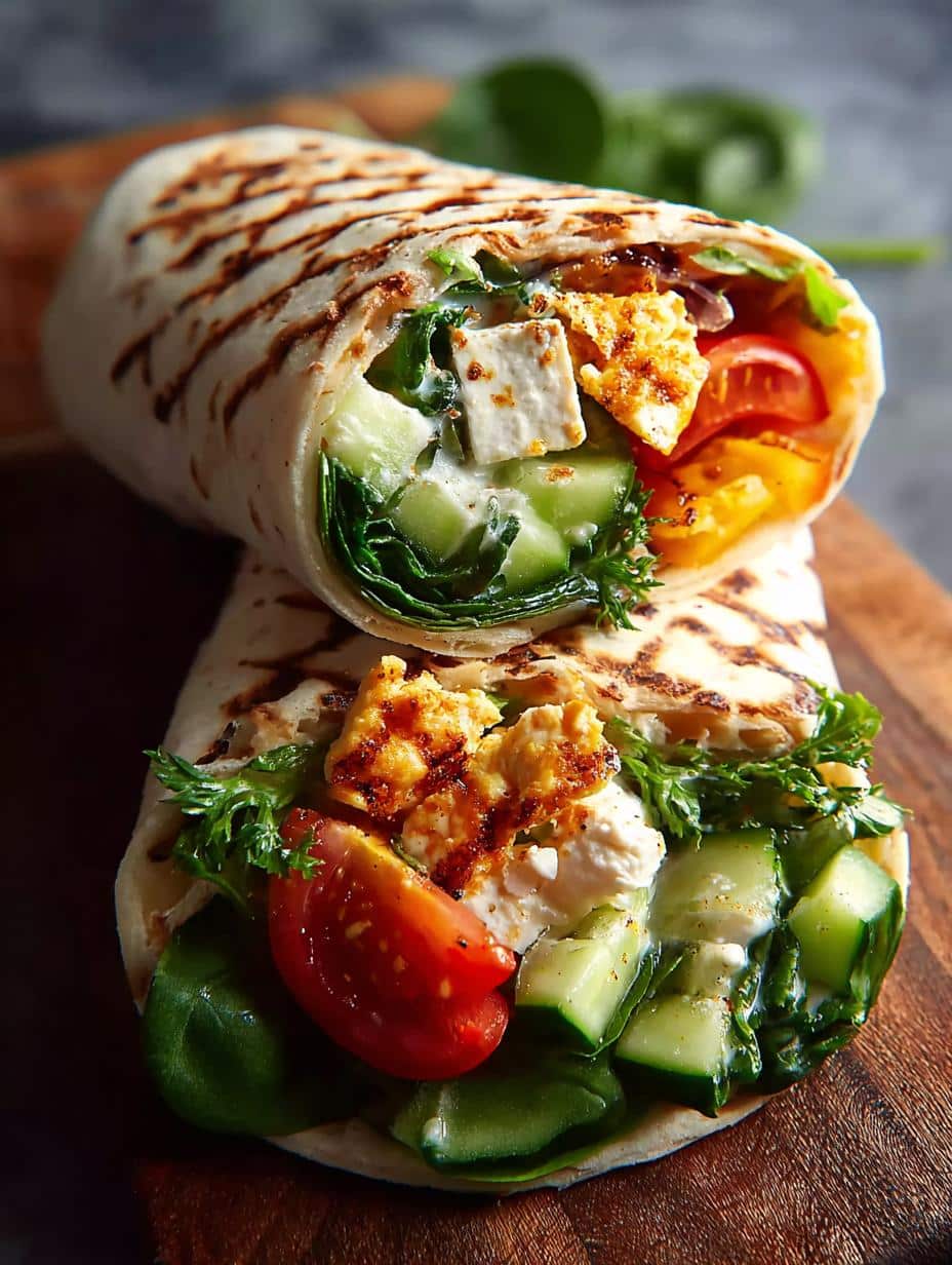 Vegetarian Hummus Wraps: 10-Minute Healthy Delight - Vegetarian Hummus Wraps - additional detail