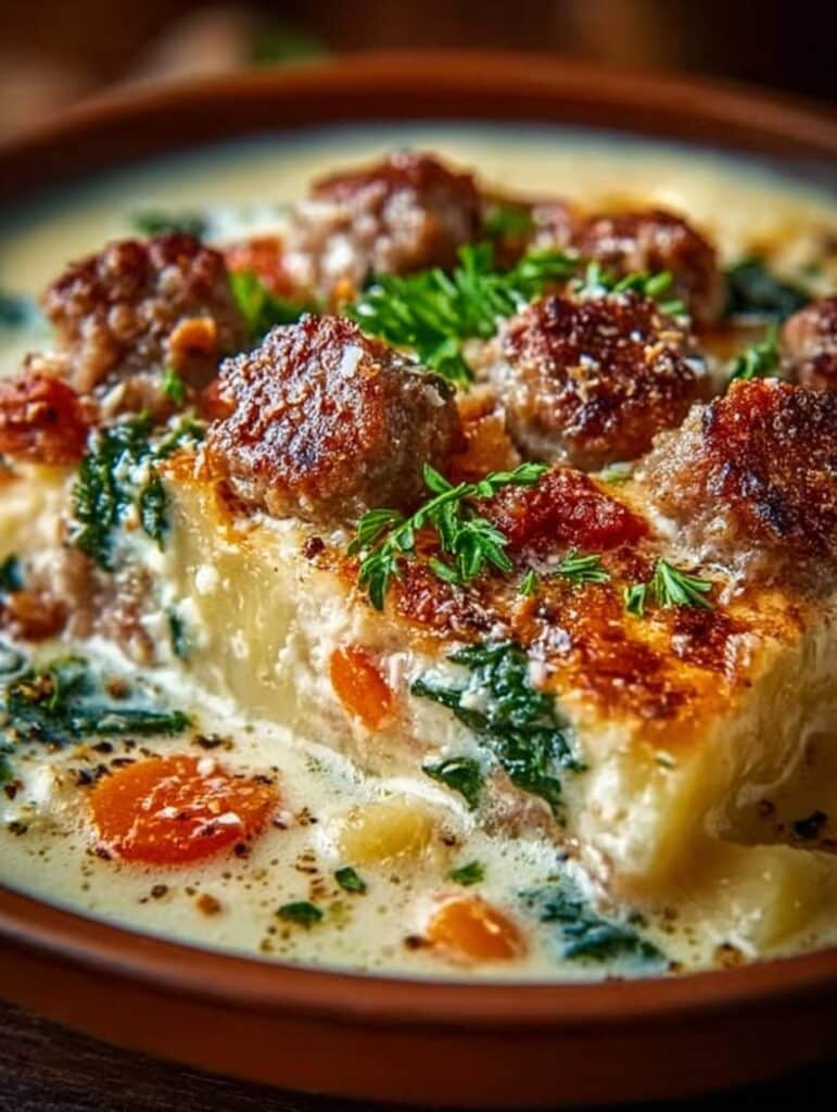 Velvety Italian Sausage Parmesan