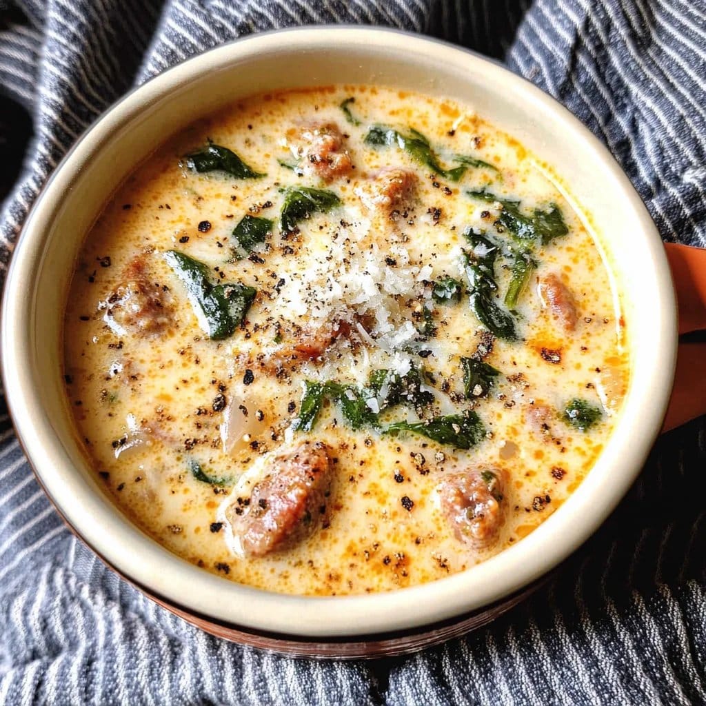 Creamy Keto Italian Sausage Soup