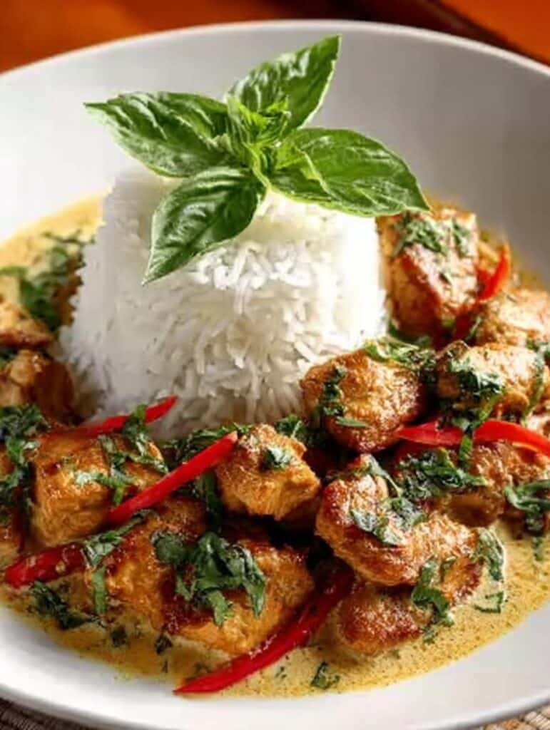 Basil Chicken with Coconut