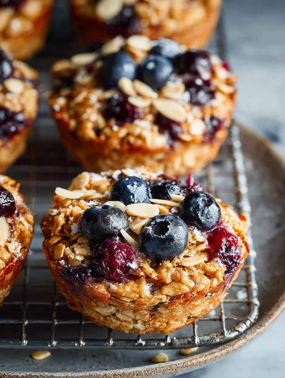Blueberry Baked Oatmeal Cups: 12 Healthy Delights - Blueberry Baked Oatmeal Cups - additional detail