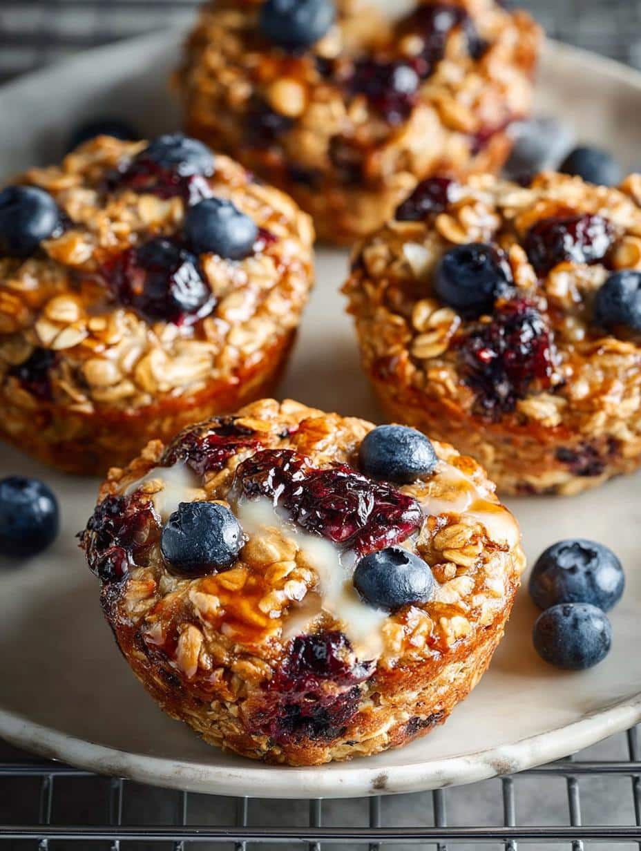 Blueberry Baked Oatmeal Cups