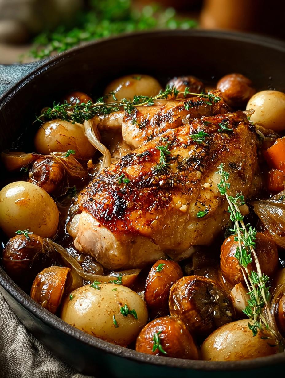 Delicious Braised Chestnut Chicken for Cozy Nights - Braised Chestnut Chicken - main visual representation