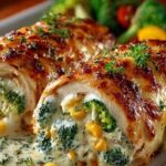 Broccoli Cheddar Chicken Rollups