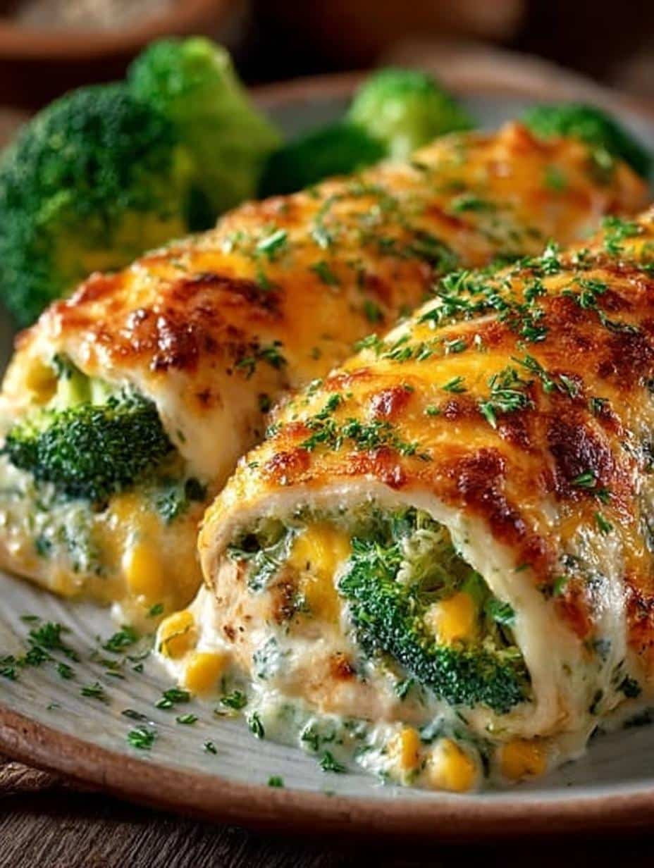 Broccoli Cheddar Chicken Rollups: 5 Savory Variations - Broccoli Cheddar Chicken Rollups - additional detail