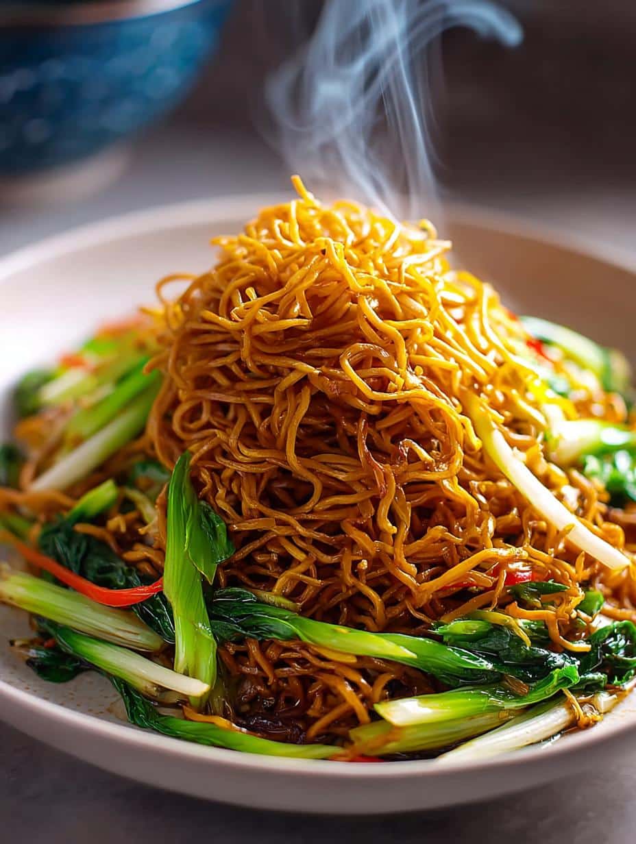 Delicious Cantonese Chow Mein with Beef & Veggies Recipe - Cantonese Chow Mein with - main visual representation