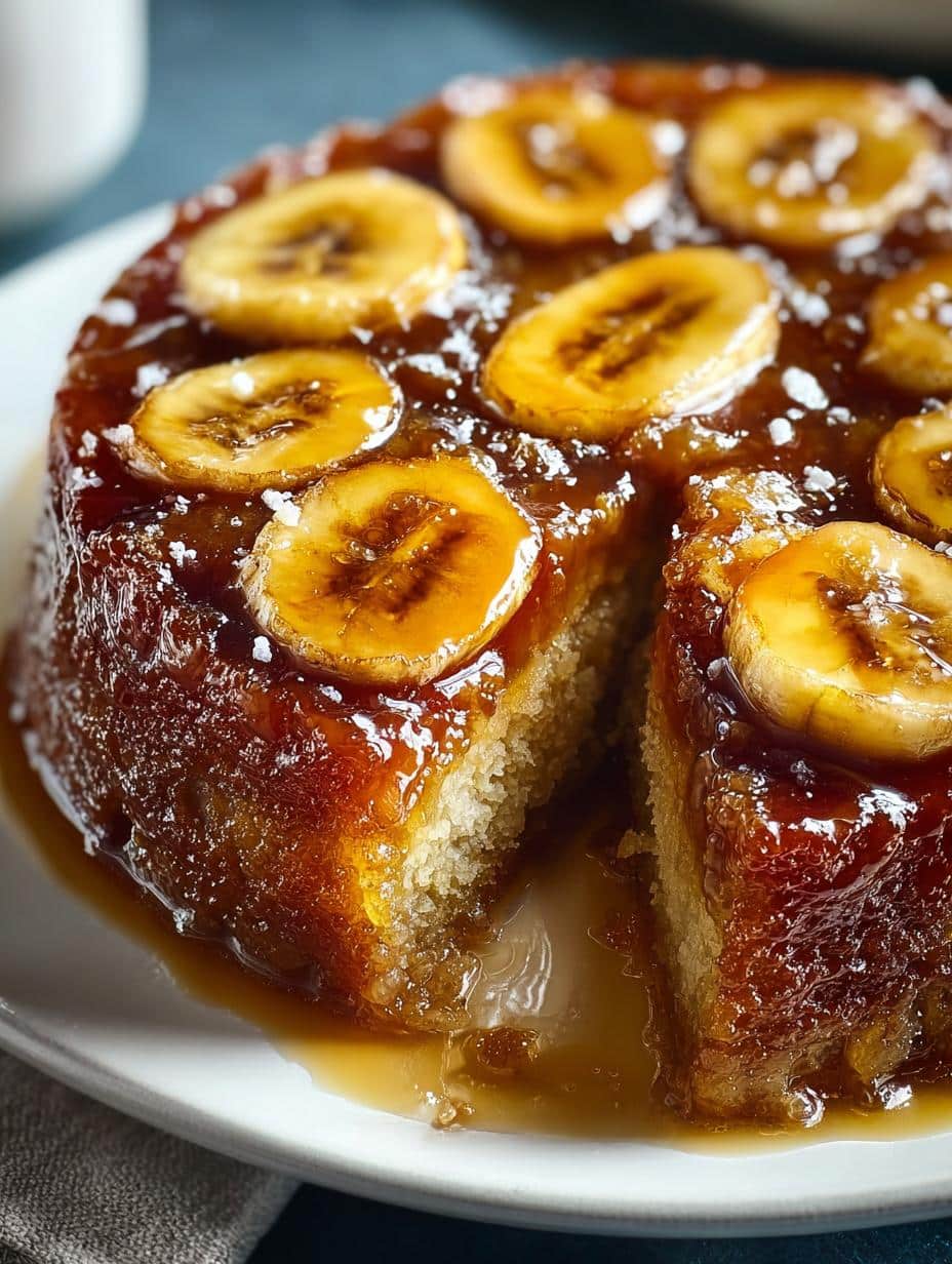 Irresistible Caramelized Banana Upside Down Cake Recipe - Caramelized Banana Upside Down - additional detail