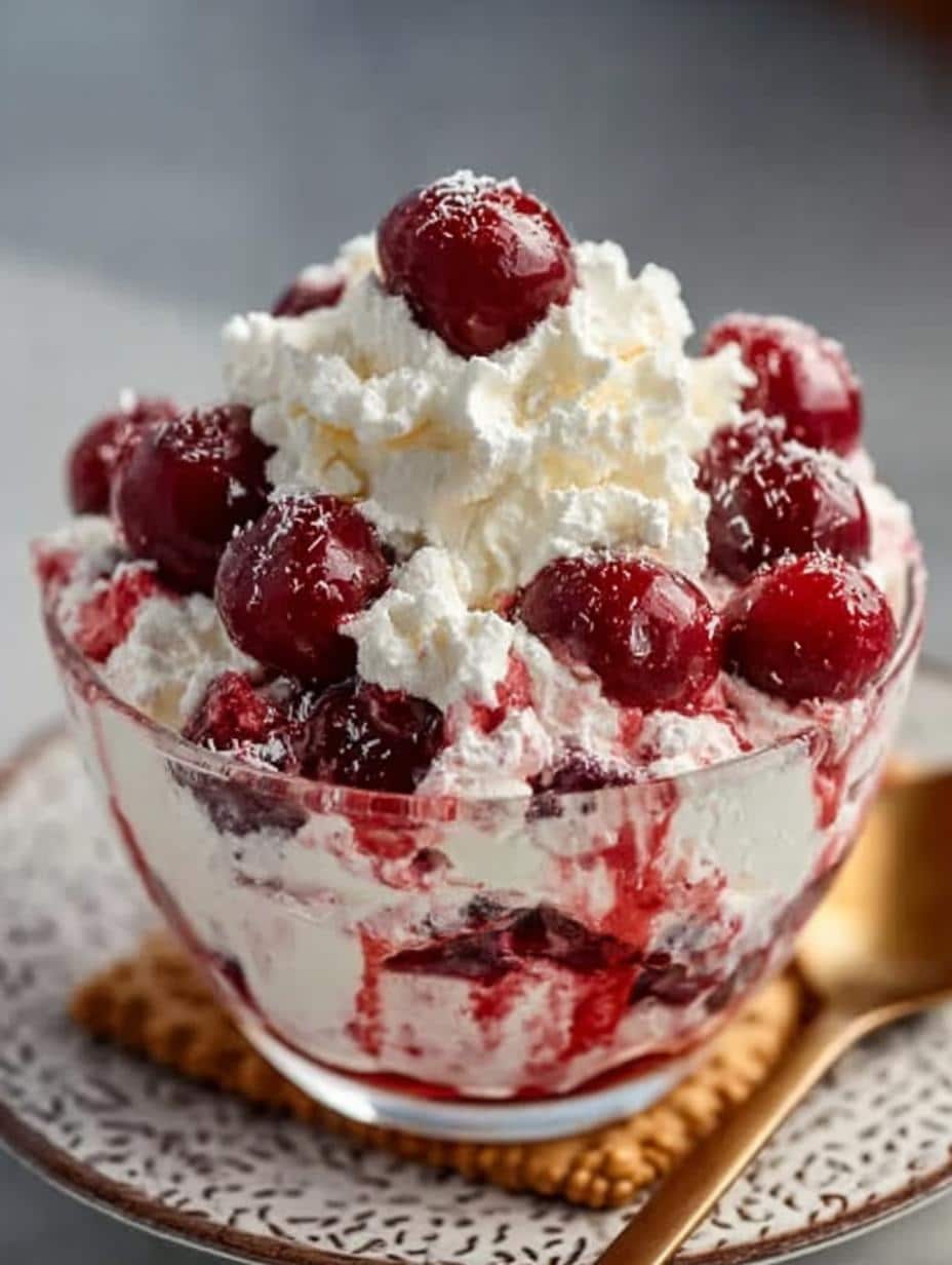 Easy Cherry Cheesecake Fluff: 6 Irresistible Layers - Cherry Cheesecake Fluff - main visual representation