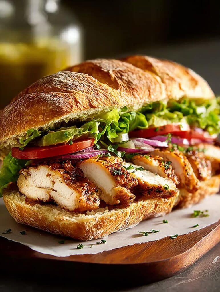 Chicken Torta Sandwich