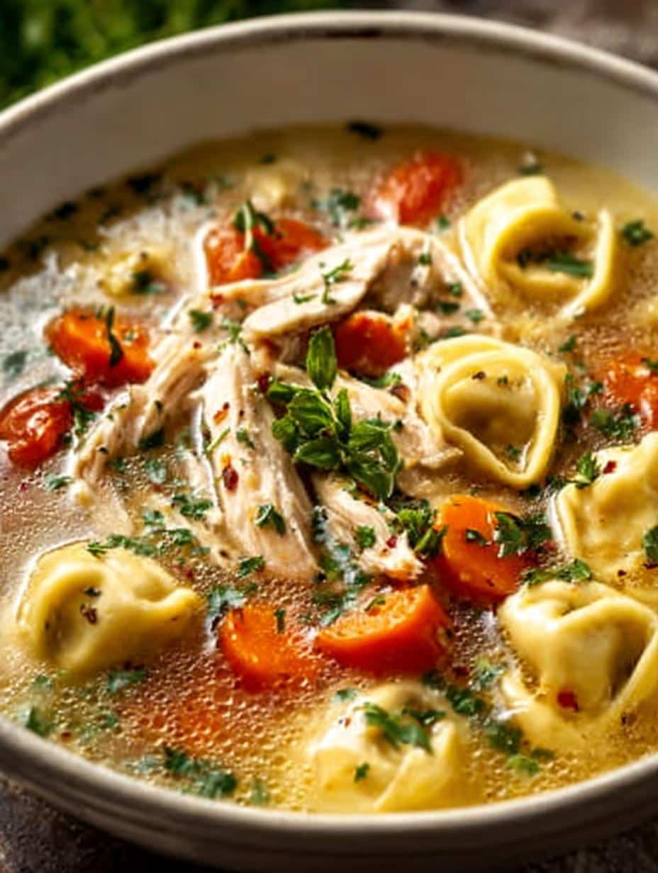 Chicken Tortellini Soup Incredible: 5 Ingredients to Comfort - Chicken Tortellini Soup Incredible - additional detail
