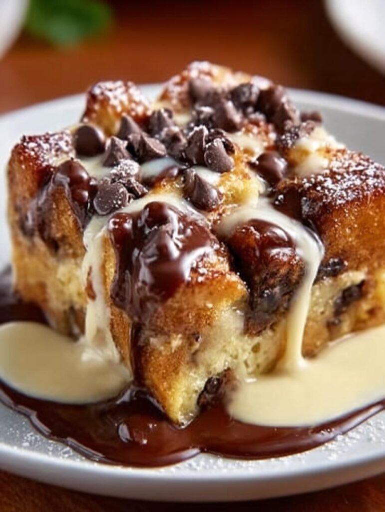 Chocolate Chip Bread Pudding