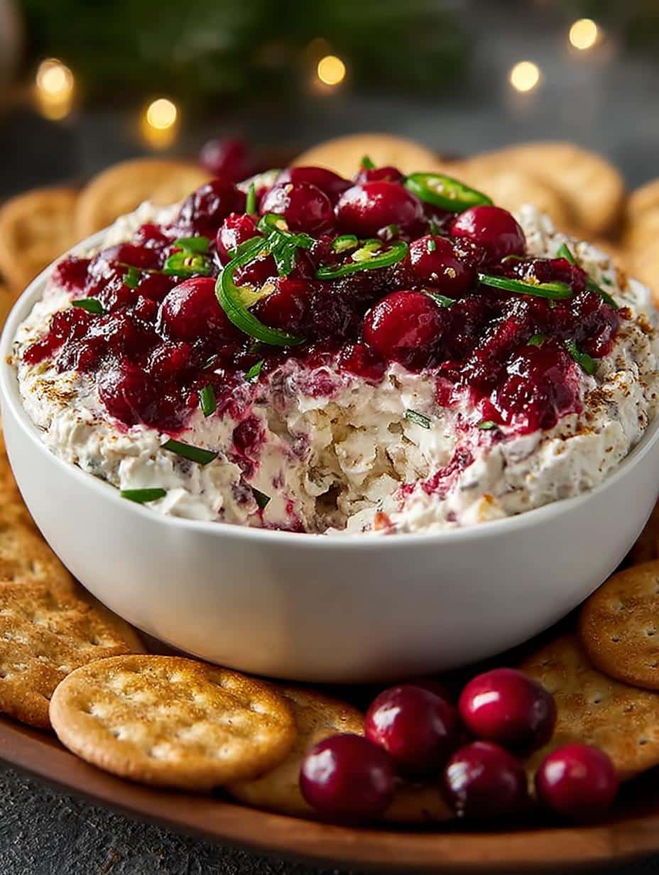Christmas Cranberry Jalapeno Dip