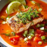 Cilantro Salmon Tomato Soup