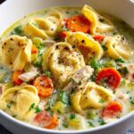 Creamy Chicken Tortellini Soup