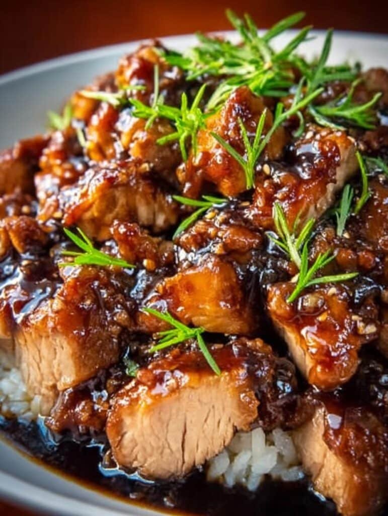 Crock Pot Bourbon Chicken