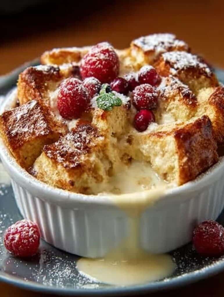 Decadent Eggnog Bread Pudding
