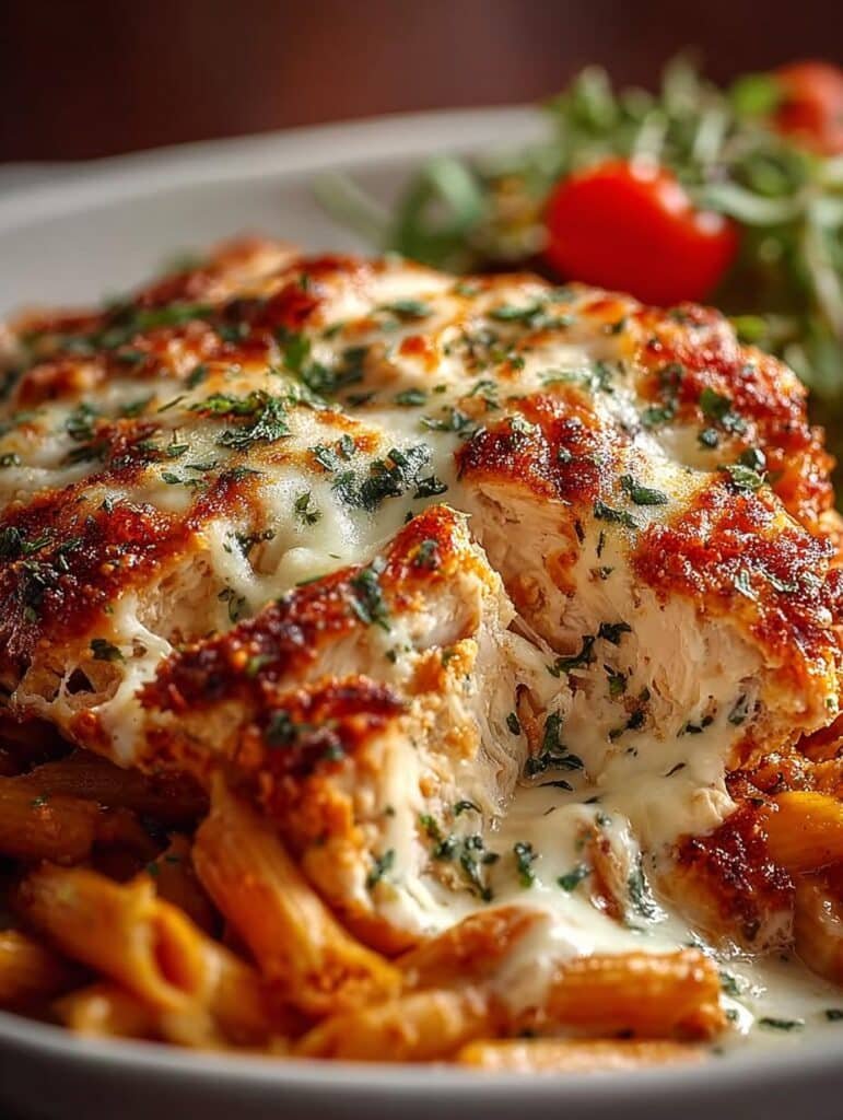 Dump Bake Chicken Parmesan