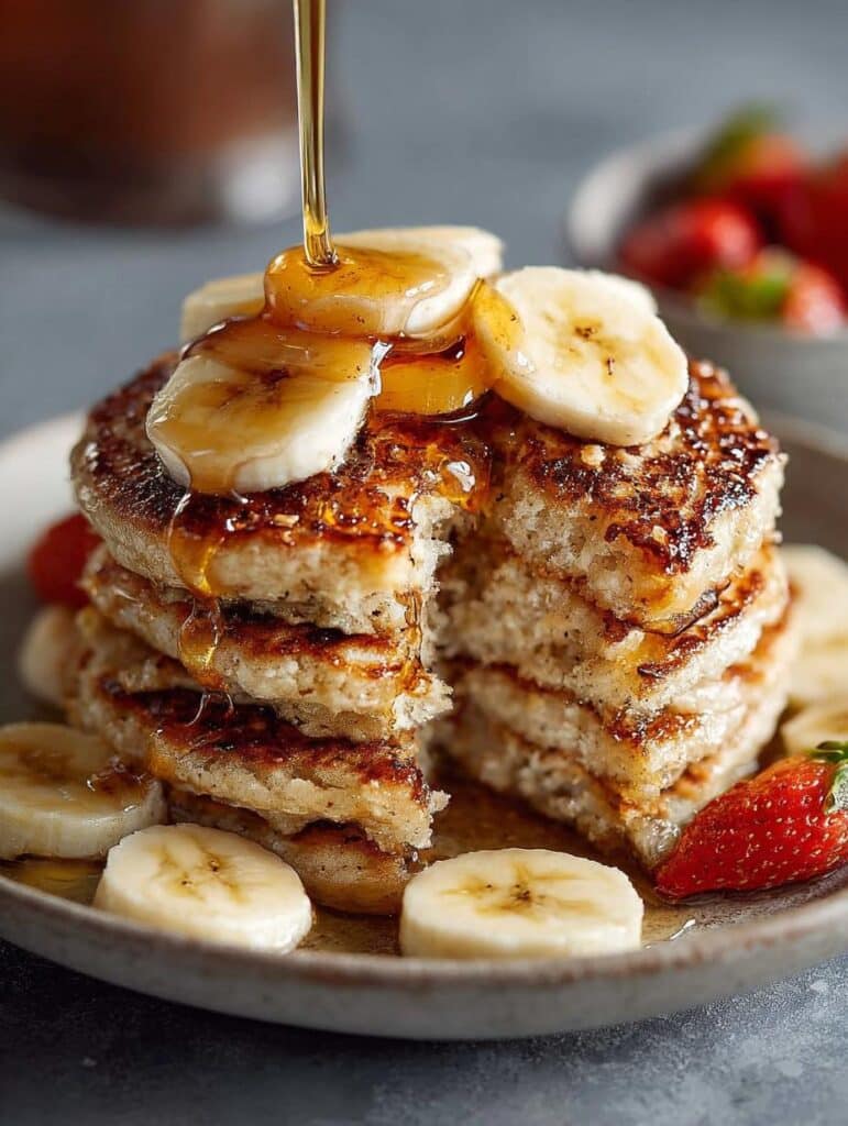 Fluffy Banana Pancakes