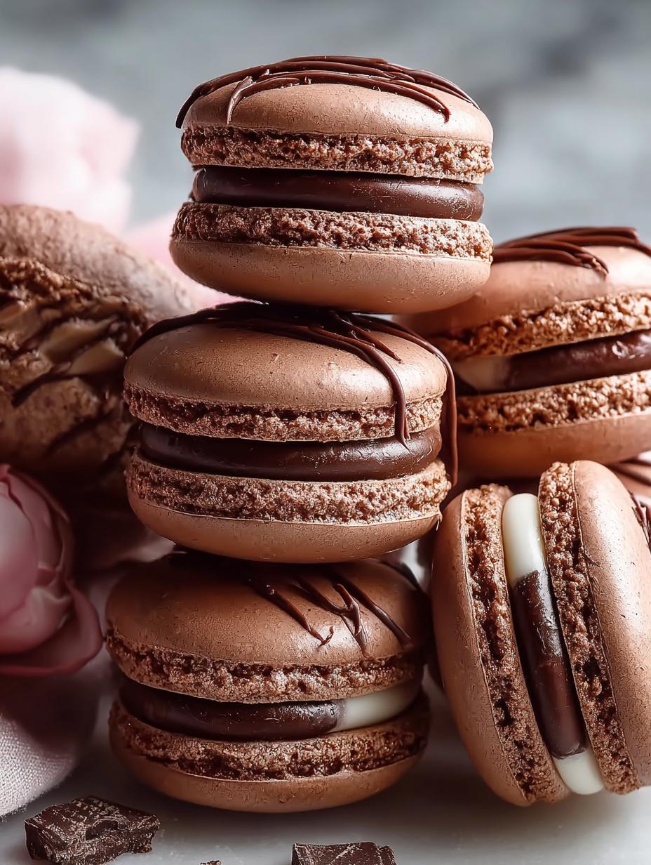 French Chocolate Macarons: 7 Steps to Sweet Perfection - French Chocolate Macarons - main visual representation