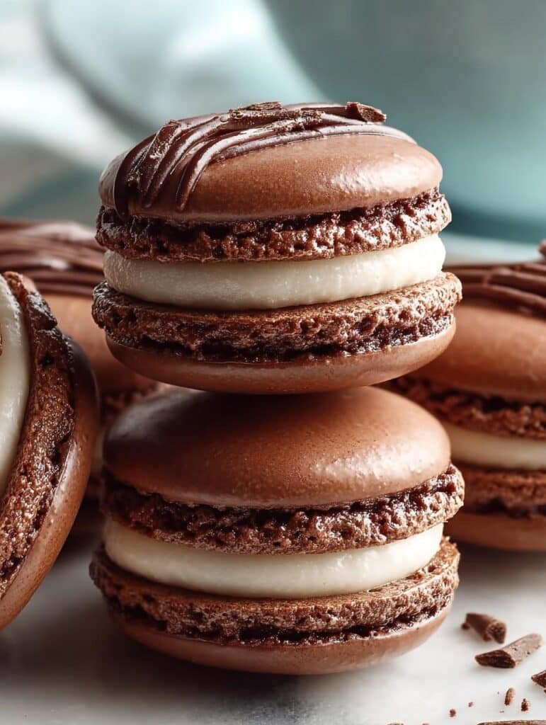 French Chocolate Macarons