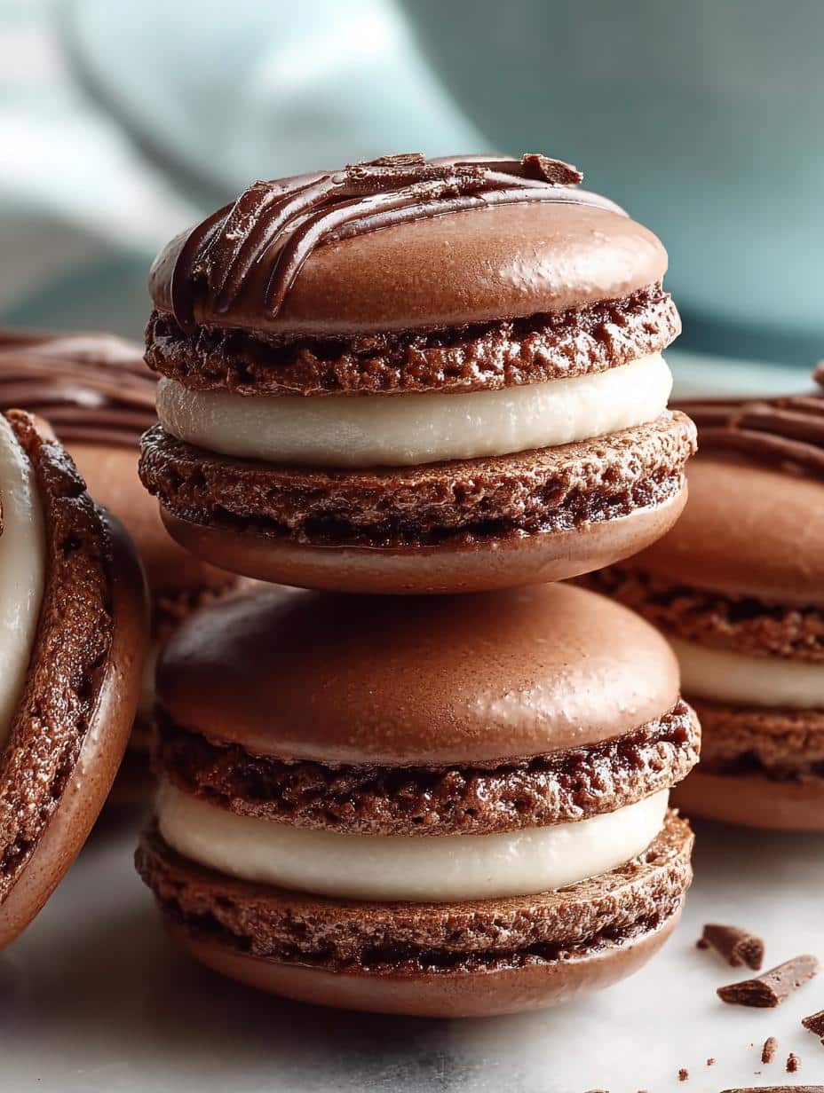 French Chocolate Macarons