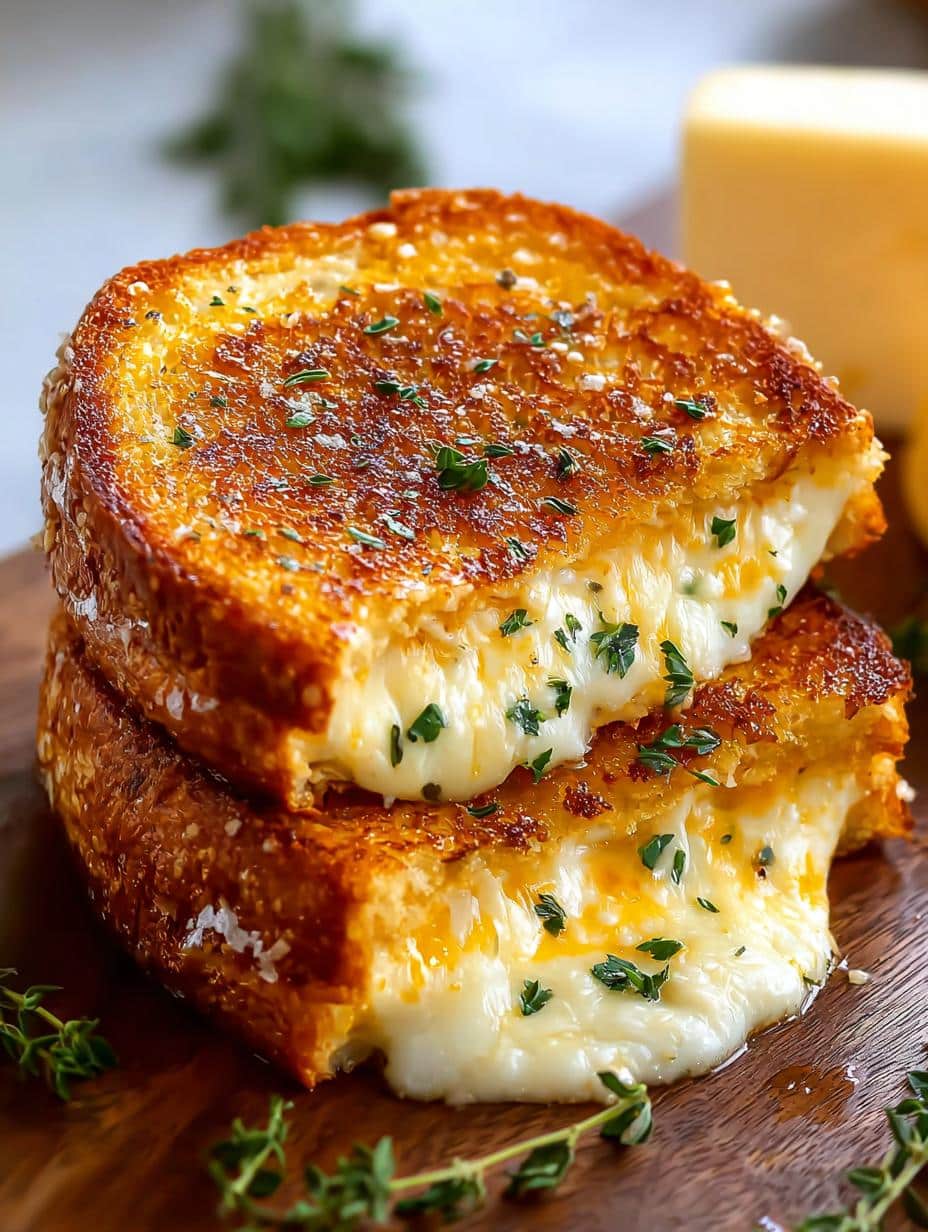 Ultimate Garlic Bread Grilled Cheese You’ll Adore - Garlic Bread Grilled Cheese - main visual representation