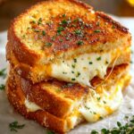 Garlic Bread Grilled Cheese
