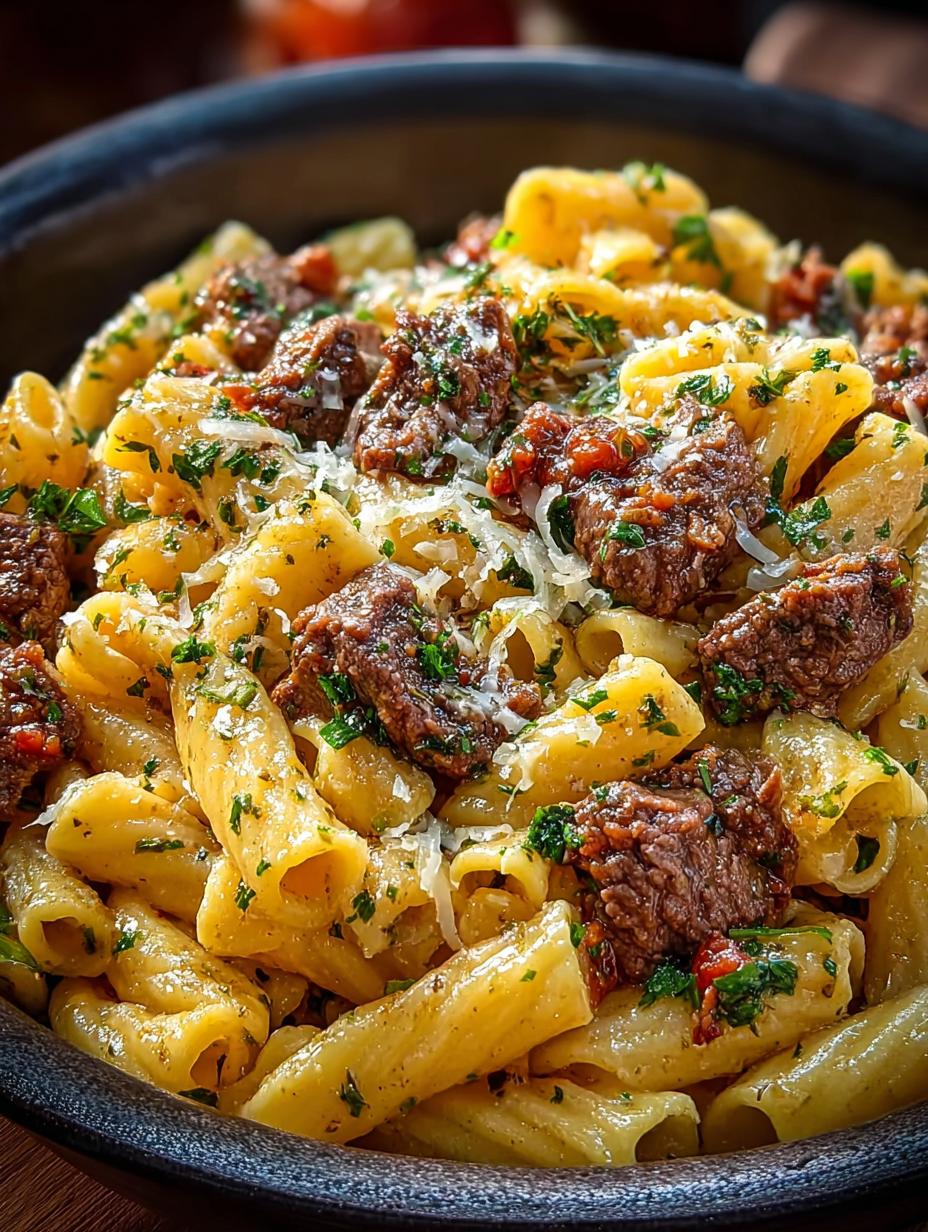 Delicious Garlic Butter Beef Pasta in 30 Minutes - Garlic Butter Beef Pasta - additional detail