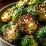 Garlic Butter Roasted Brussels