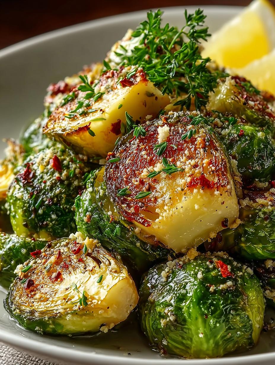 Garlic Butter Roasted Brussels: 7 Simple Steps to Perfection - Garlic Butter Roasted Brussels - additional detail