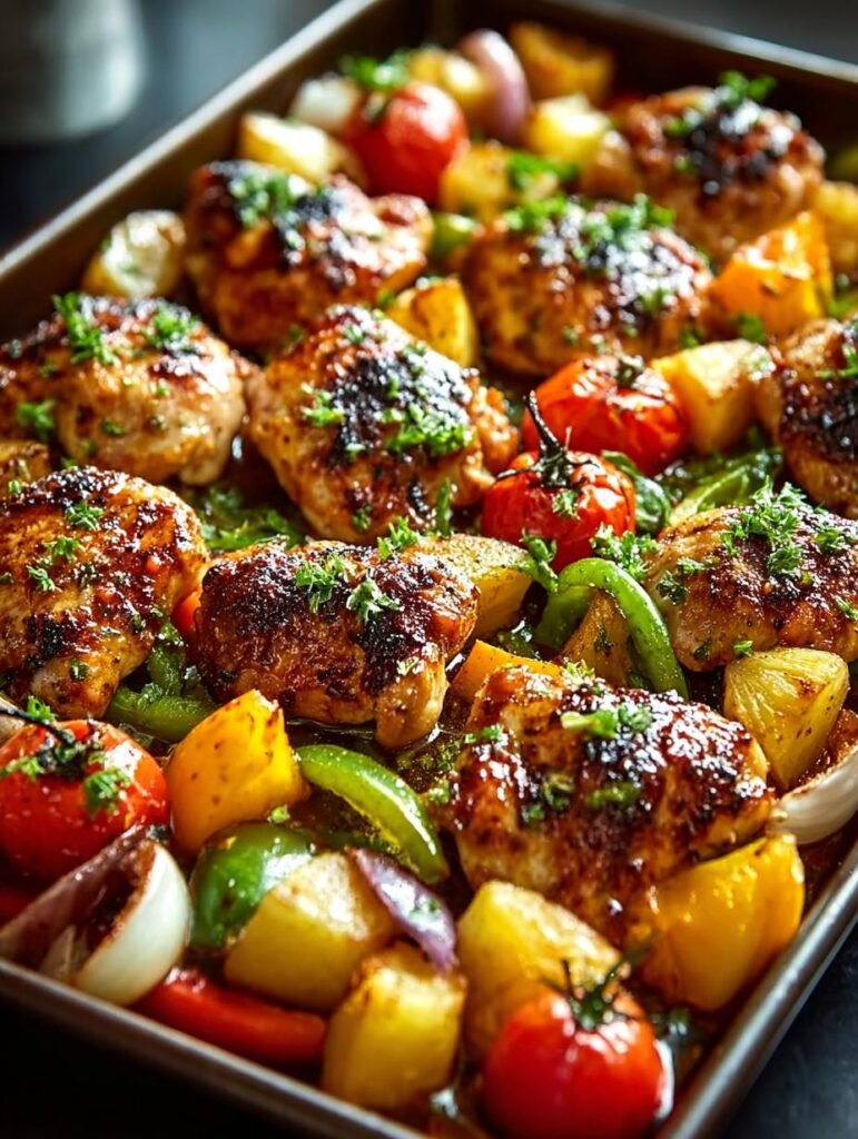 Hawaiian Chicken Sheet Pan