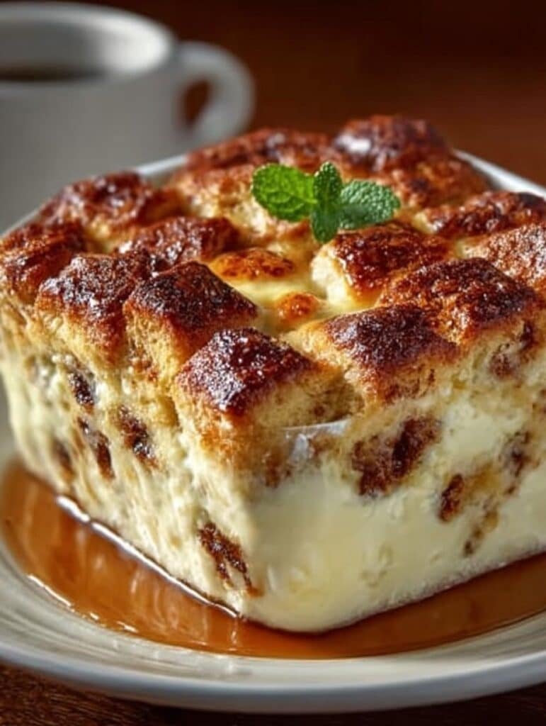 Hawaiian Roll Bread Pudding