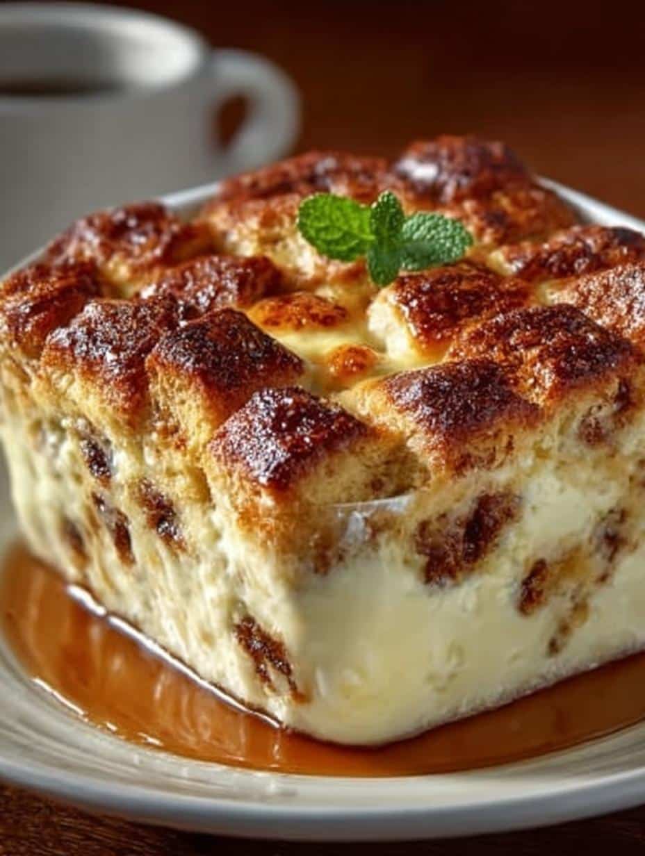 Hawaiian Roll Bread Pudding