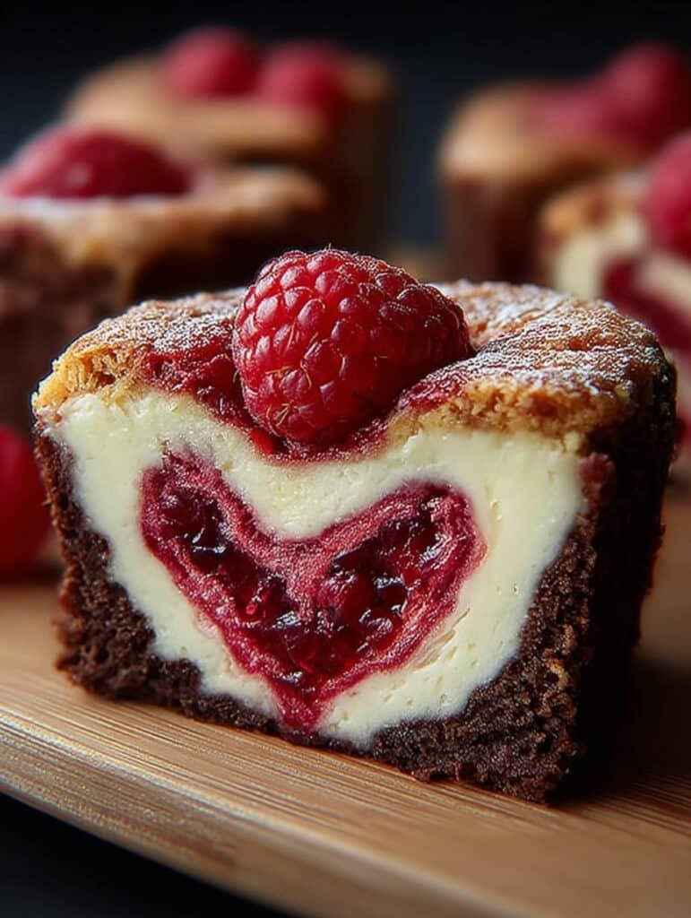 Heart Shaped Raspberry Swirl