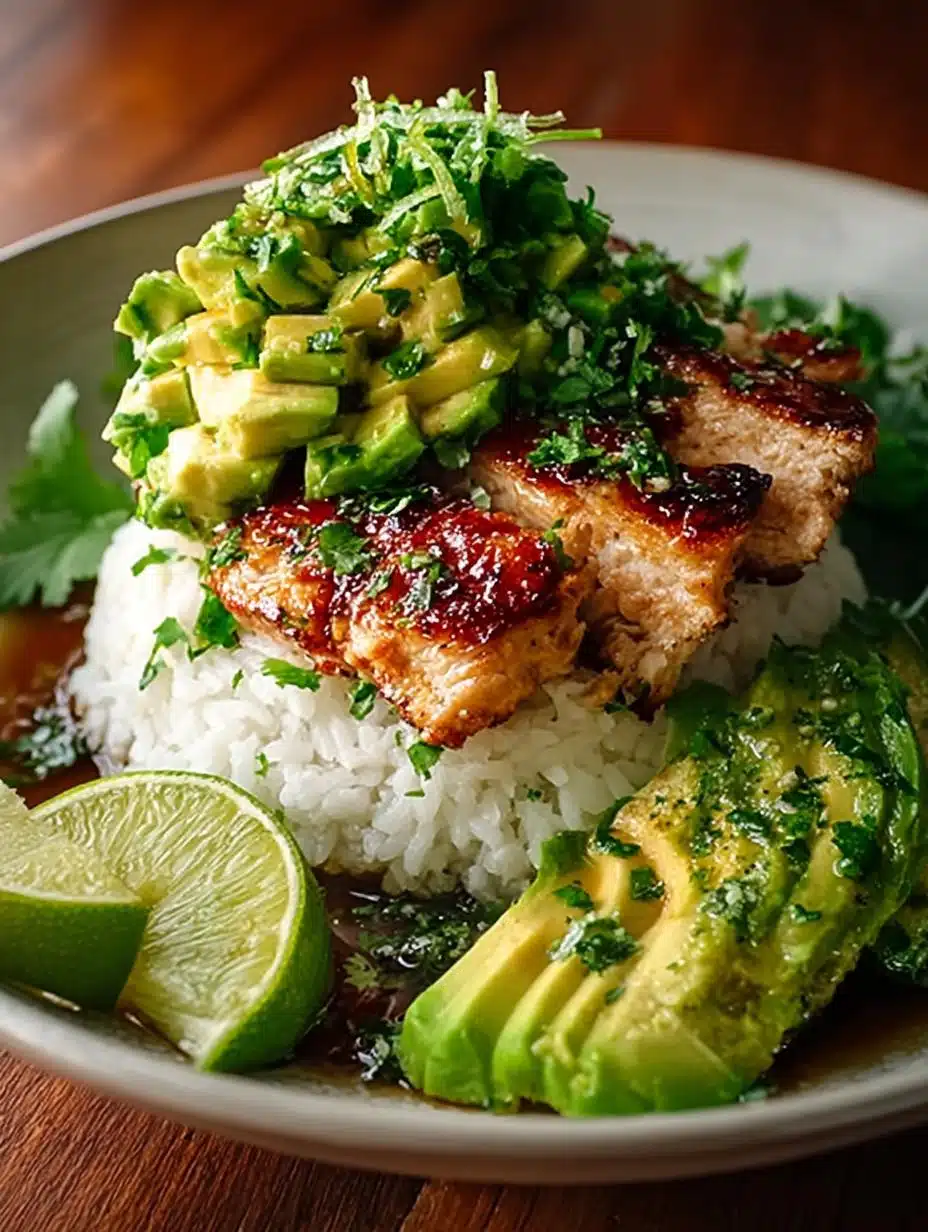Honey Lime Chicken Avocado: A Delicious Rice Stack Recipe - Honey Lime Chicken Avocado - main visual representation