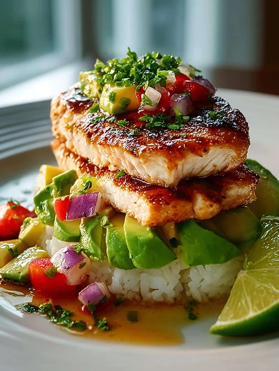 Honey Lime Chicken Avocado: A Delicious Rice Stack Recipe 3 Honey Lime Chicken Avocado: A Delicious Rice Stack Recipe - Honey Lime Chicken Avocado - additional detail