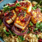 Hot Honey Halloumi Couscous