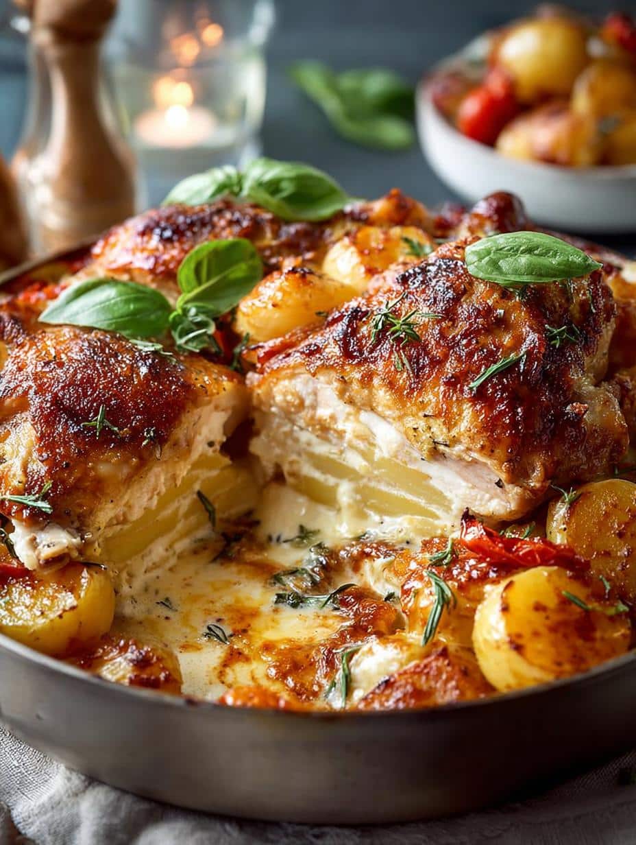 Italian Chicken Potato Bake