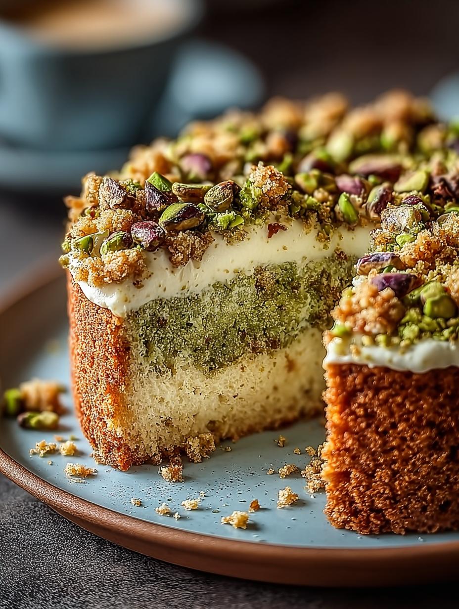 Decadent Italian Pistachio Crumb Cake for Sweet Moments - Italian Pistachio Crumb Cake - additional detail