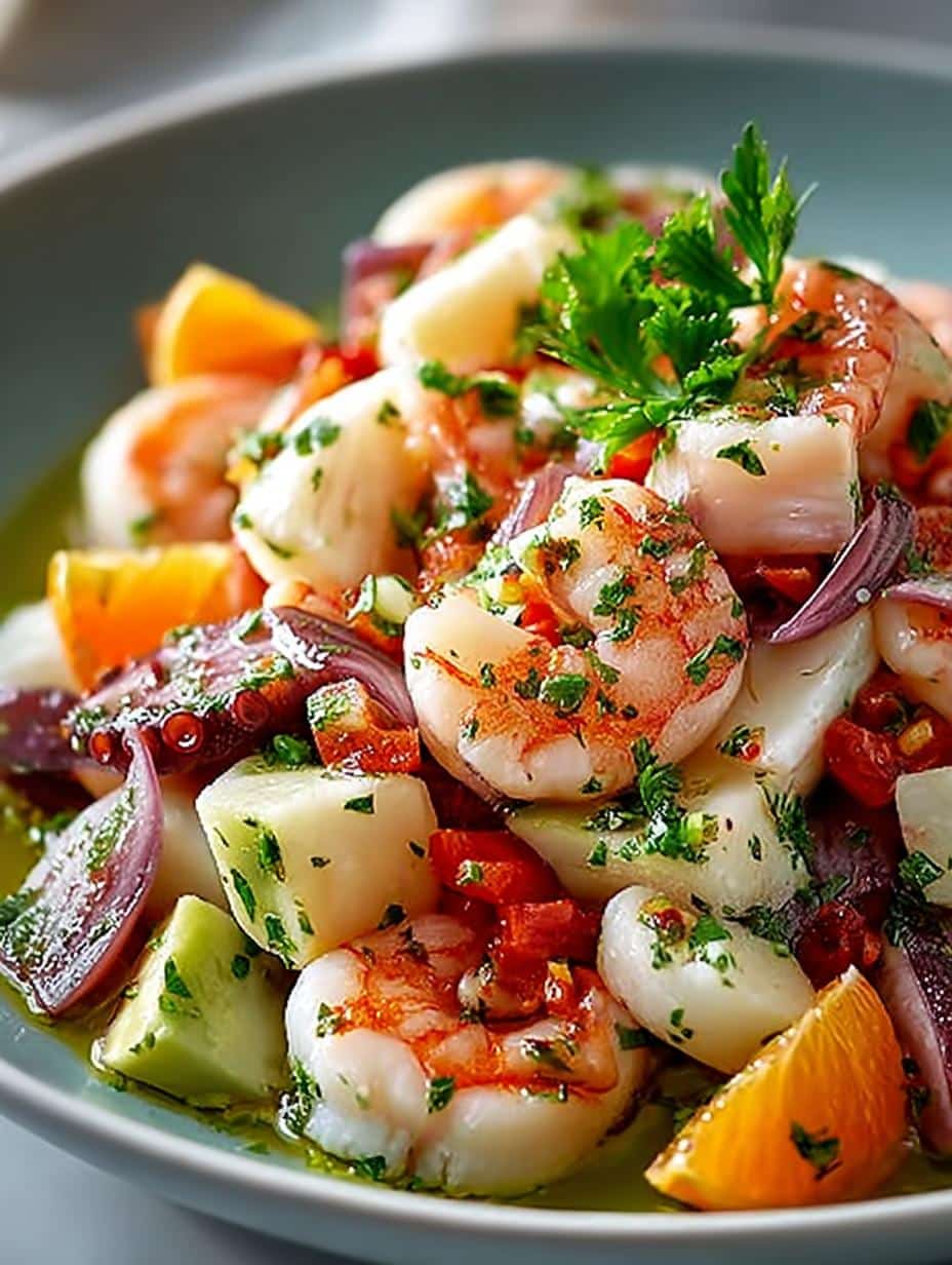 Refreshing Italian Seafood Salad Recipe for Summer - Italian Seafood Salad - main visual representation