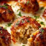 Juicy Chicken Parmesan Meatballs