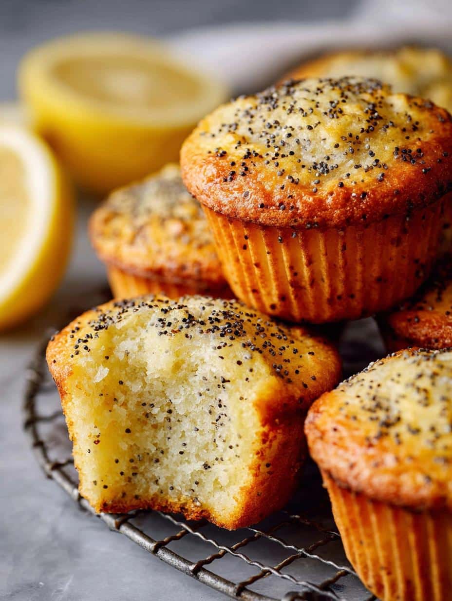 Lemon Poppy Seed Muffins: 12 Irresistibly Moist Delights - Lemon Poppy Seed Muffins - main visual representation
