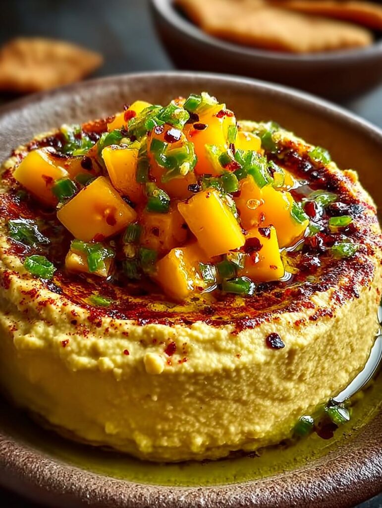 Mango Jalapeno Hummus