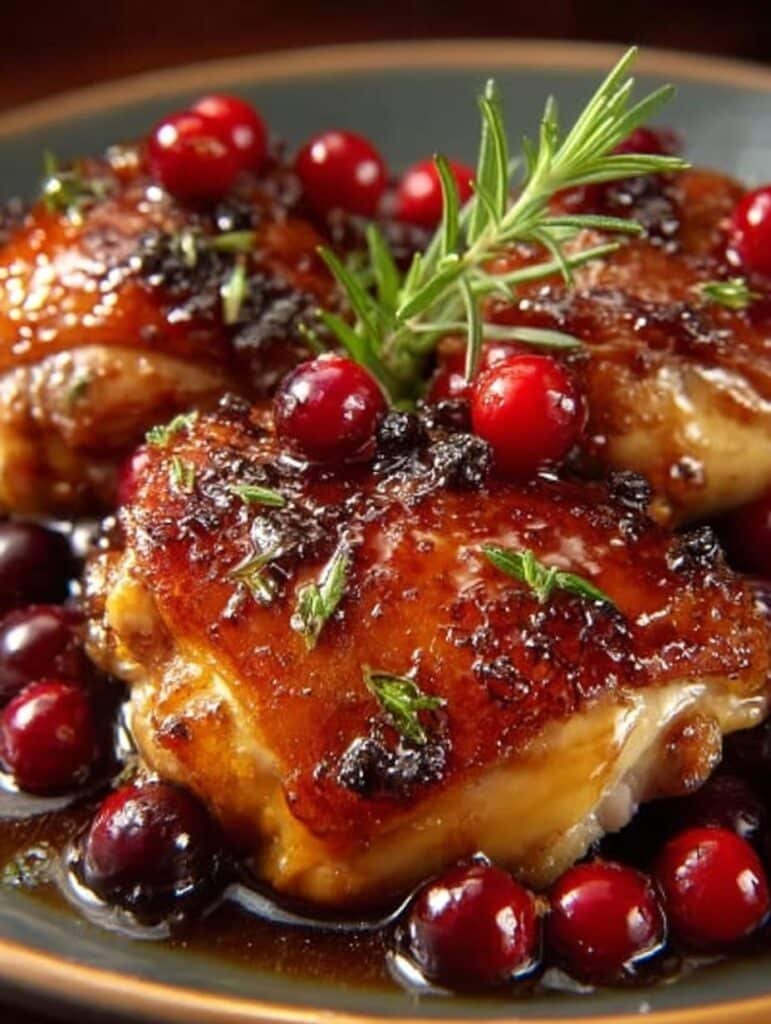 Maple Glazed Chicken Thighs