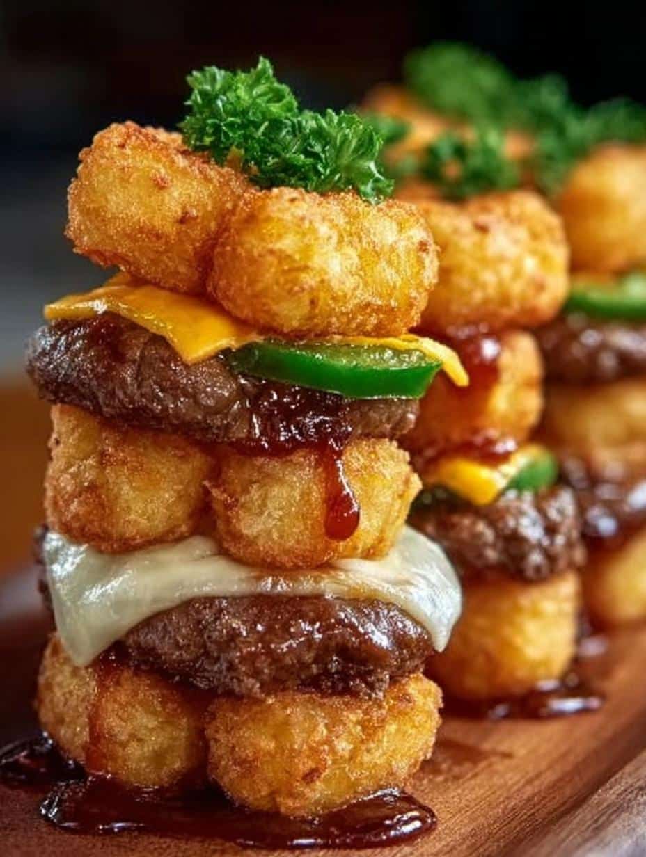 Mini Tater Tot Cheeseburgers: 12 Flavorful Bites 2 Mini Tater Tot Cheeseburgers: 12 Flavorful Bites - Mini Tater Tot Cheeseburgers - main visual representation