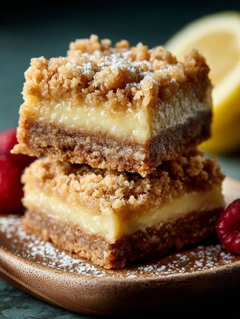 Oatmeal Lemon Crumble Bars