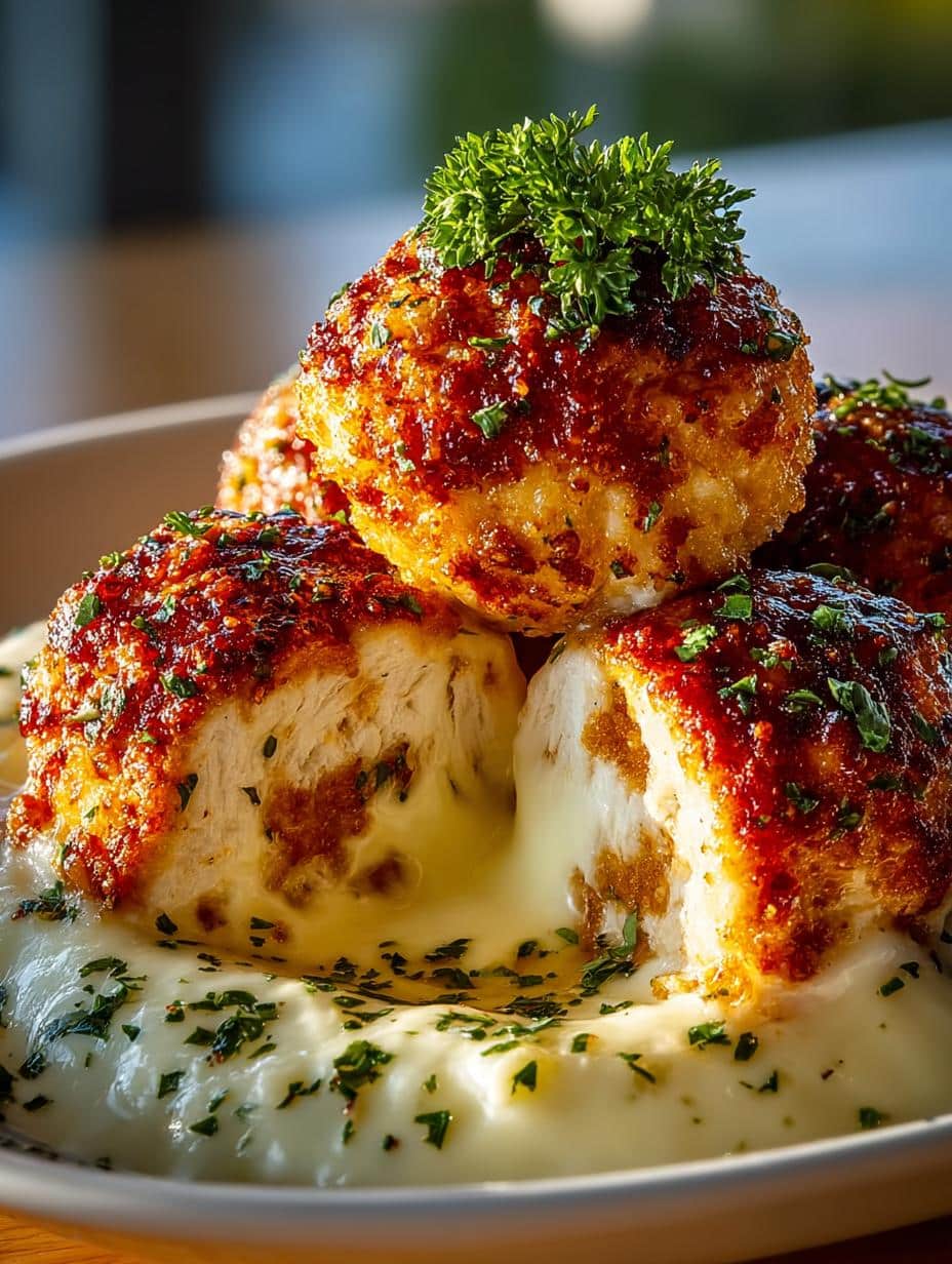 Parmesan Cloud Chicken Bombs