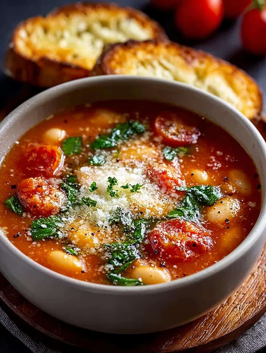 Parmesan Tomato Cannellini Bean Soup: 5 Hearty Recipes - Parmesan Tomato Cannellini Bean - main visual representation